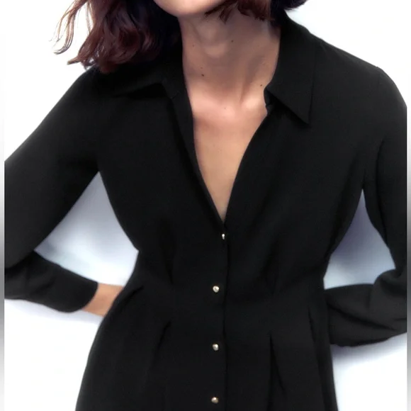 Zara Black Midi Dress - Picture 6 of 10